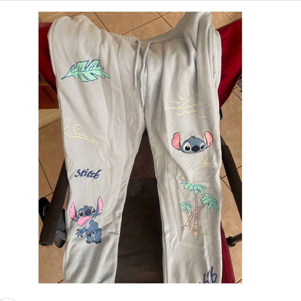 Blue Stitch Themed Sweatpants